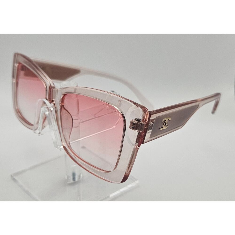 Chanel X6052 Pink Gradient Sunglasses Made in Italy 53□21 Vintage Era CC Logo K8